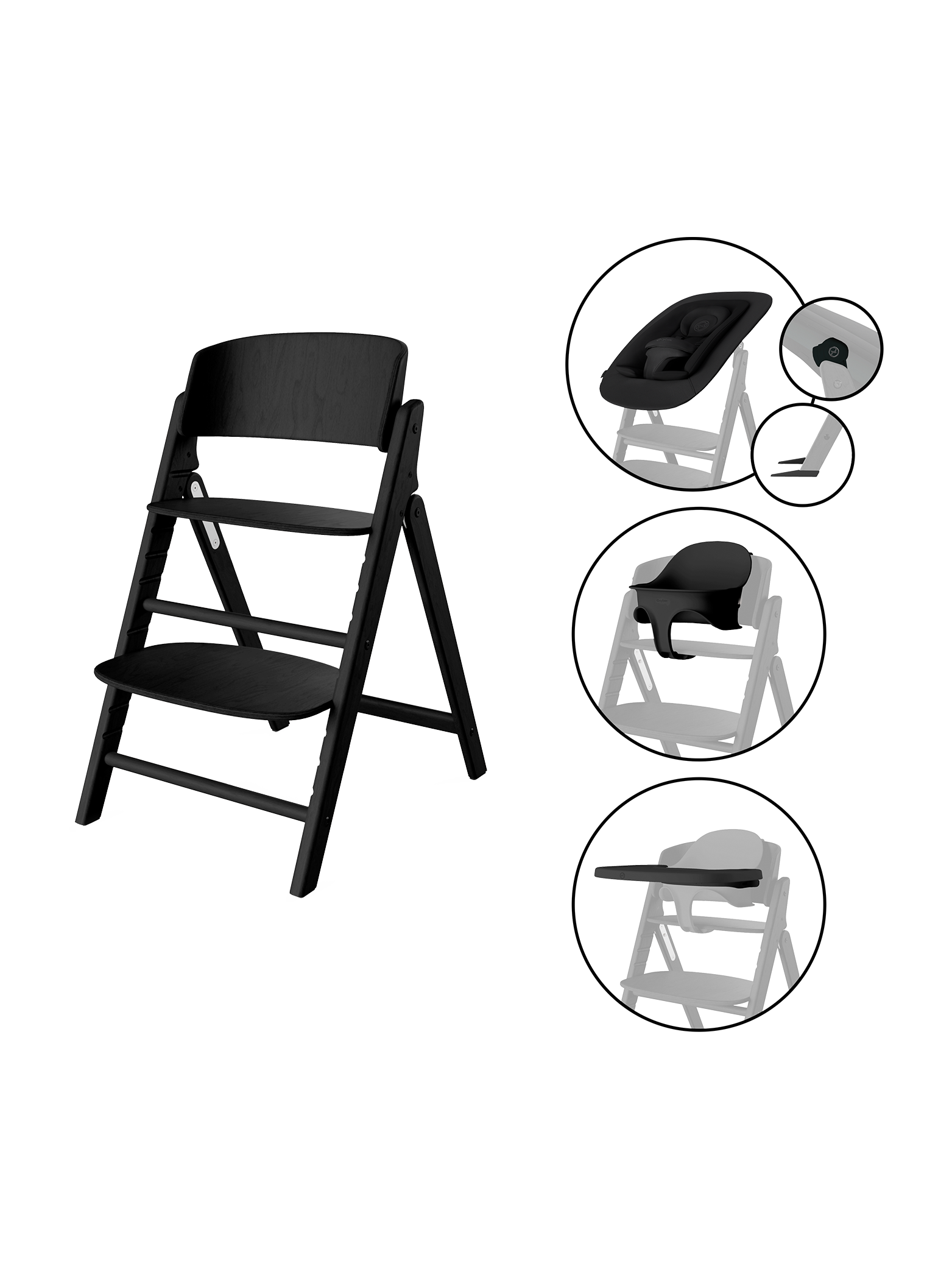 Cybex Click & Fold 4 in 1 - Stunning Black